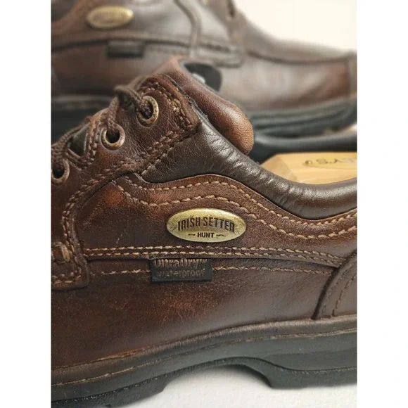 Red Wing Irish Setter Hunt Mens Brown Leather Waterproof Casual Shoes 9 D #1558 - Picture 10 of 12